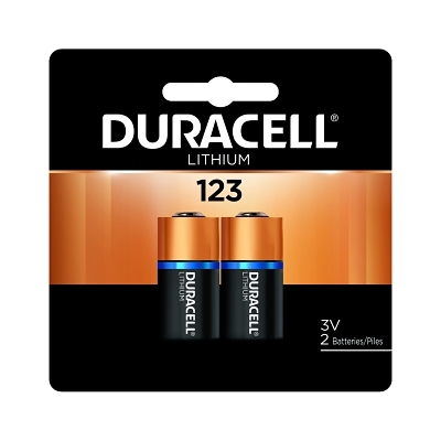 DURACELL 123 HIGH POWERLITHIUM BATTERIES 2/PK